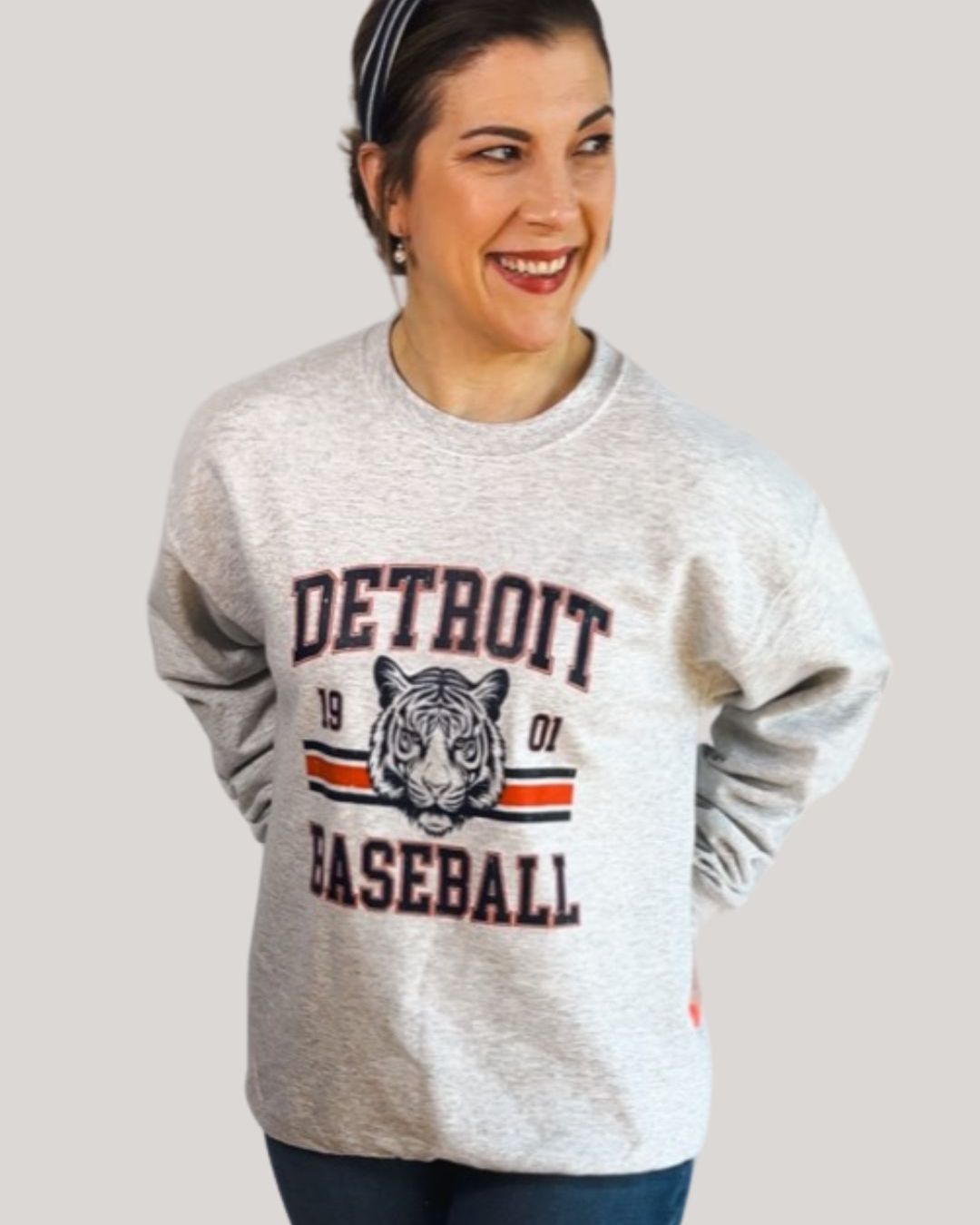 Vintage Detroit Baseball Sweatshirt