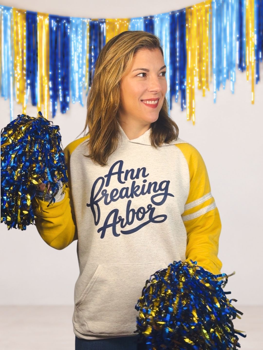 Ann Freaking Arbor Varsity Hoodie