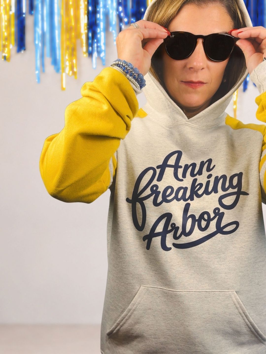 Ann Freaking Arbor Varsity Hoodie