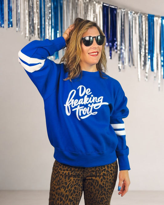 De Freaking Troit Varsity Crewneck