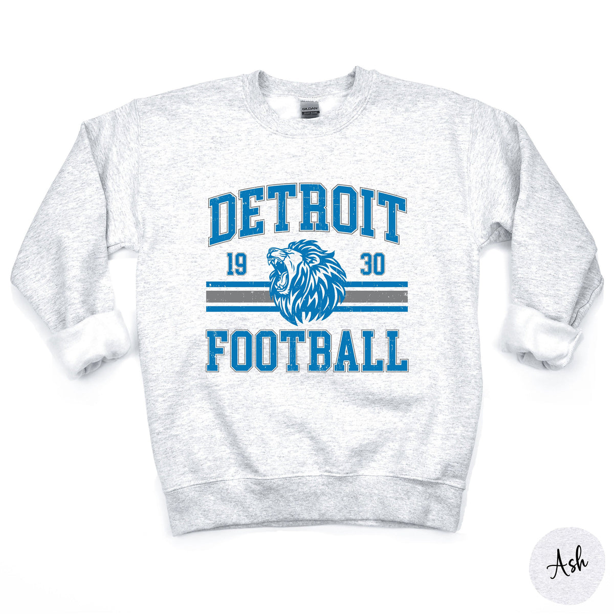 Vintage Detroit Football Mid-Weight Sweatshirt