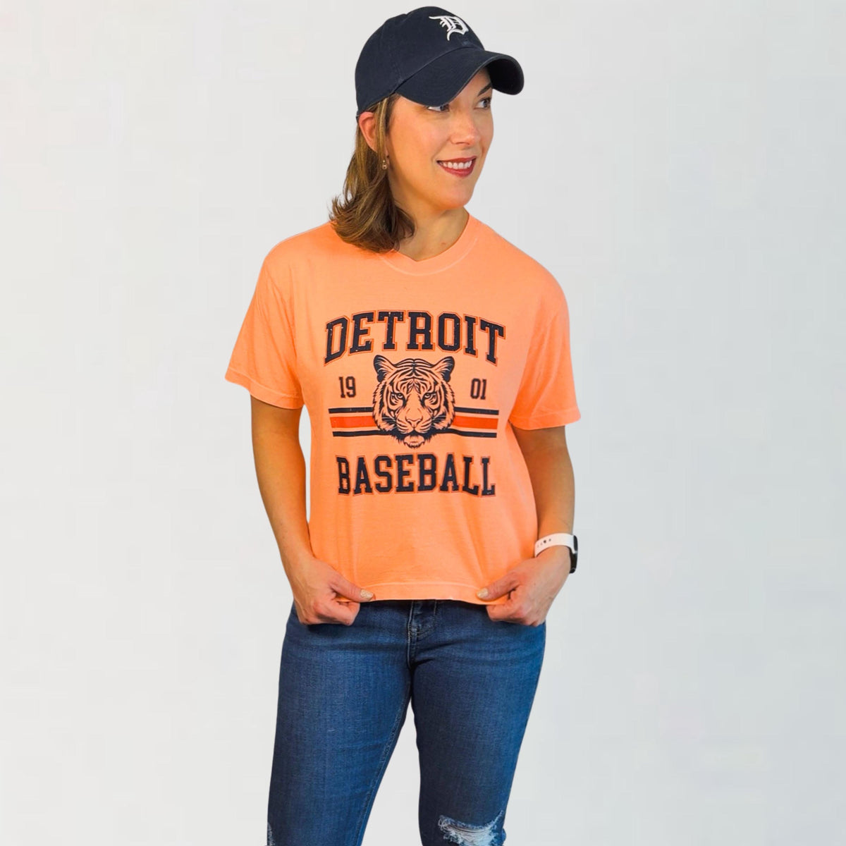 Detroit Baseball Vintage Shirt | Tigers Fan Tee | Retro Tiger Graphic Game Day
