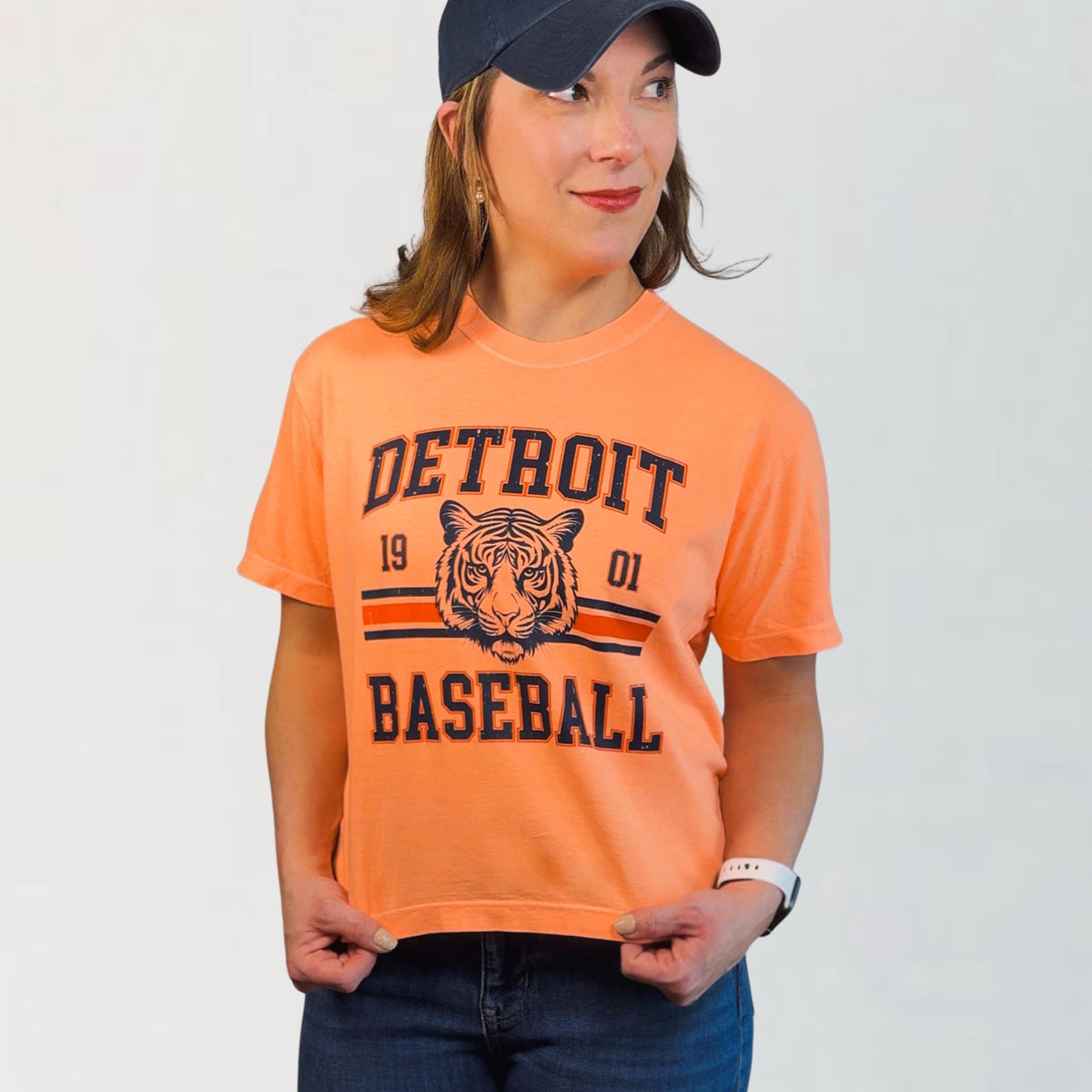 Detroit Baseball Vintage Shirt | Tigers Fan Tee | Retro Tiger Graphic Game Day