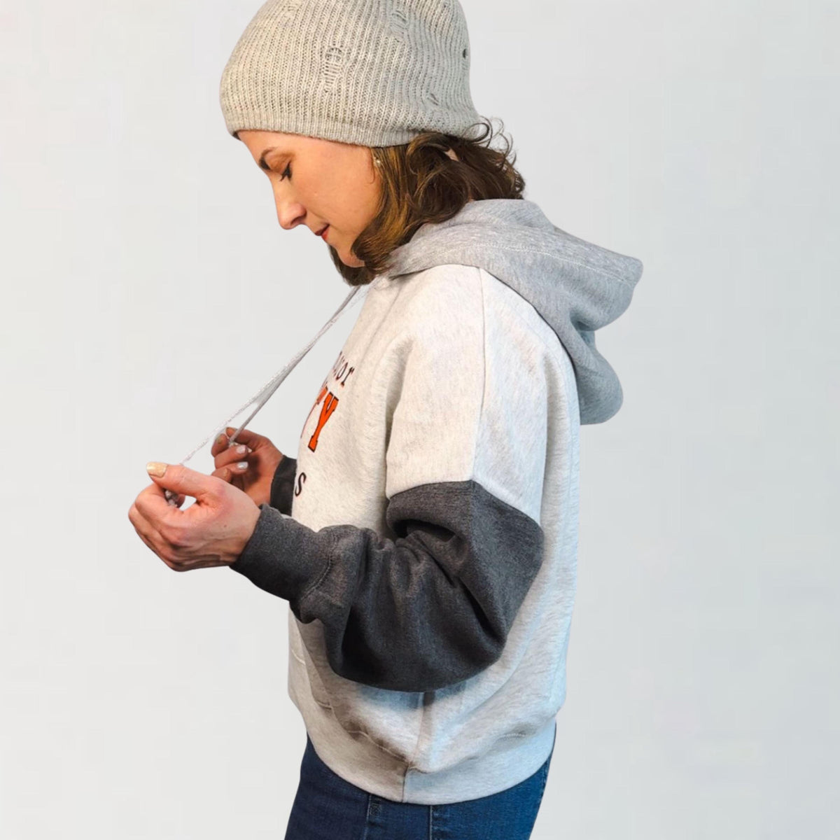 Motor City Kitties Cropped Hoodie | Detroit Baseball Game Day Top | Tigers Fan Shirt