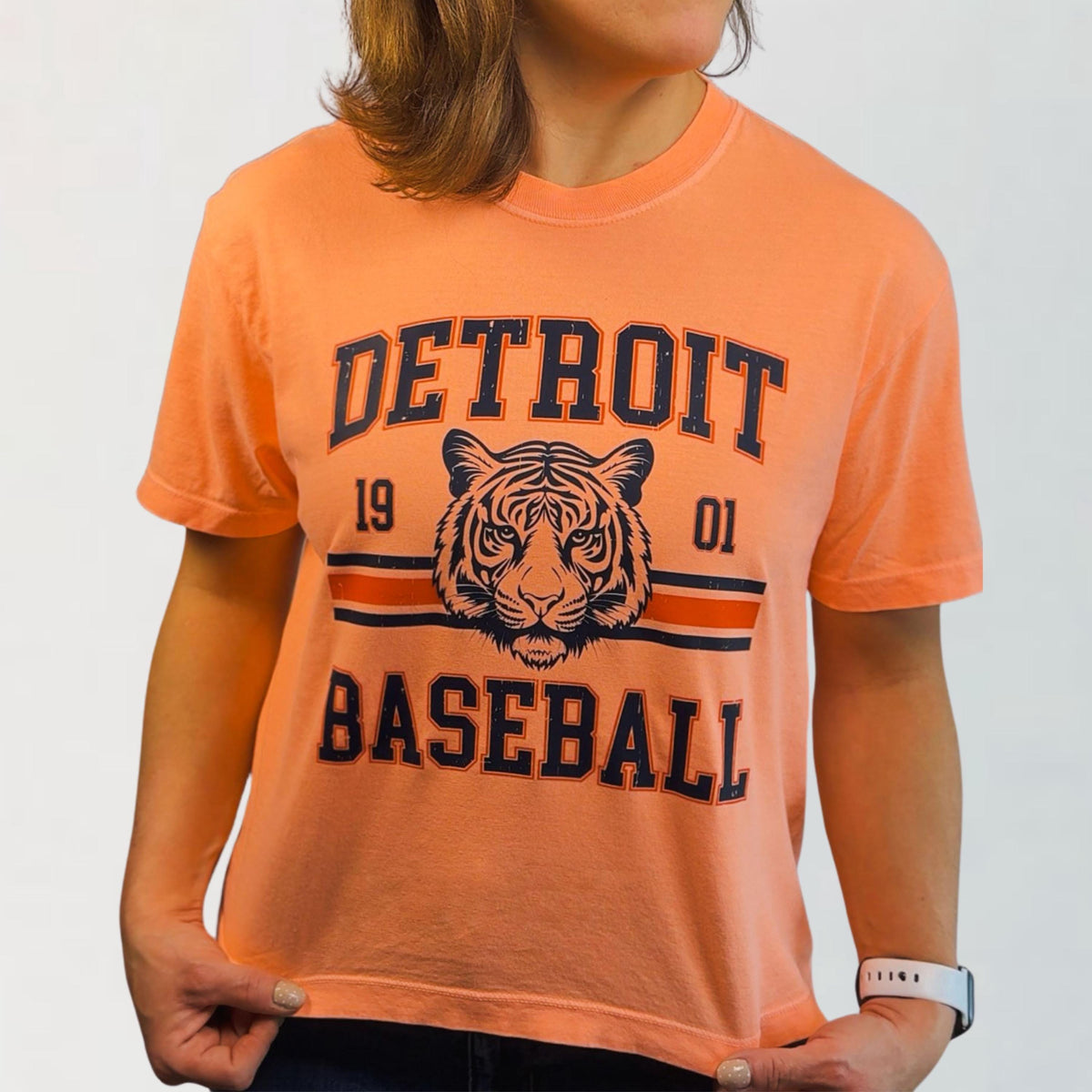 Detroit Baseball Vintage Shirt | Tigers Fan Tee | Retro Tiger Graphic Game Day