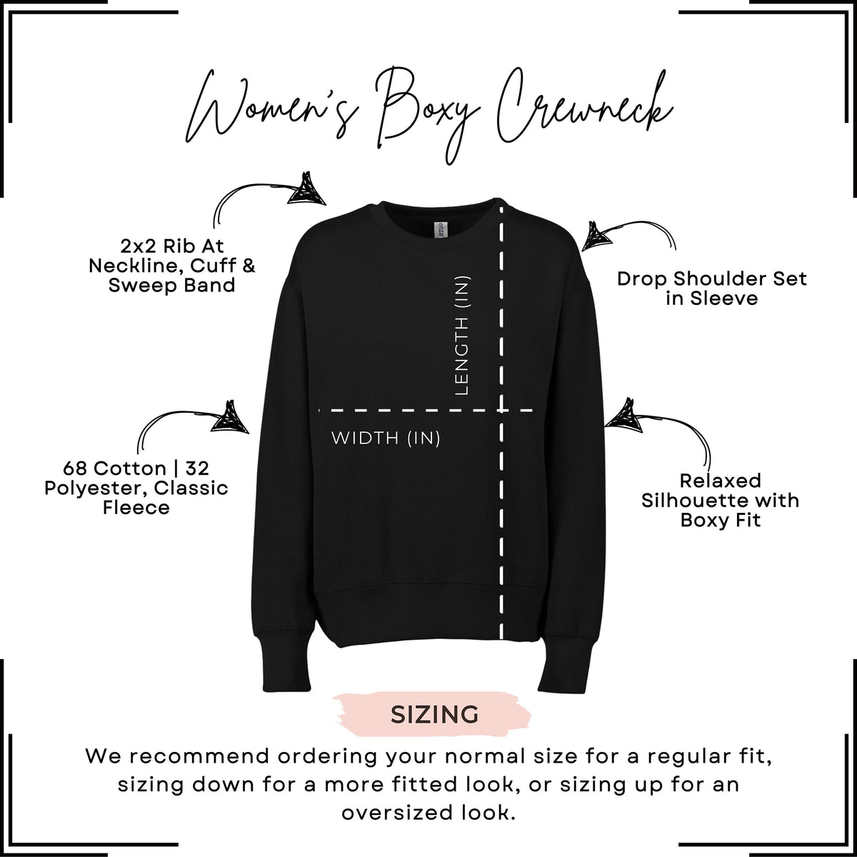 DET Lions 313 Boxy Crewneck | Women’s Detroit Football Sweatshirt